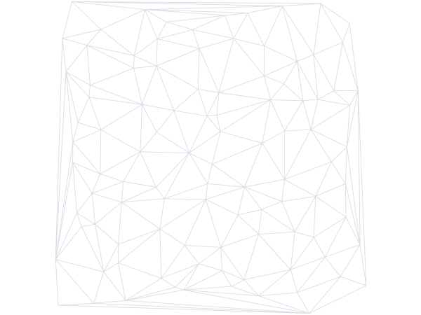 Delaunay Triangulation example: 1024×1024, 100 Sites (Jitter 90, No Sites)