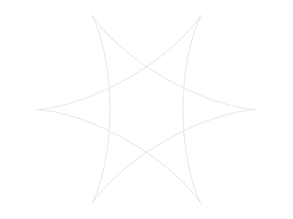 Guilloché Rosette example: Guilloche Six Point Star