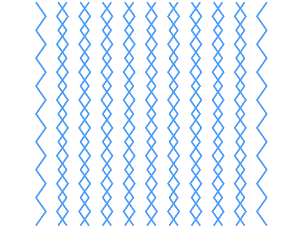 Herringbone Grid example: Chevron Blue Columns