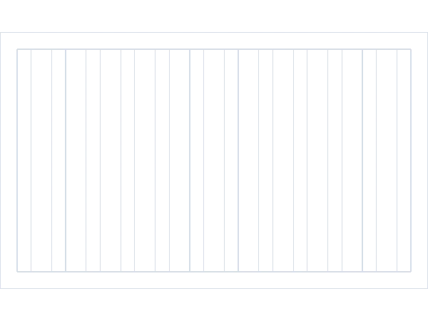 Modular Layout Grid example: 500×300, 12 Columns (Margin 20, Gutter 24)