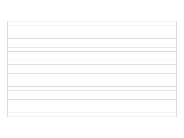 Modular Layout Grid example: 500×300, 8 Rows (Margin 20, Gutter 24)