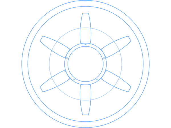 Spoke Wheel Generator example: Spoke 6 Turbine