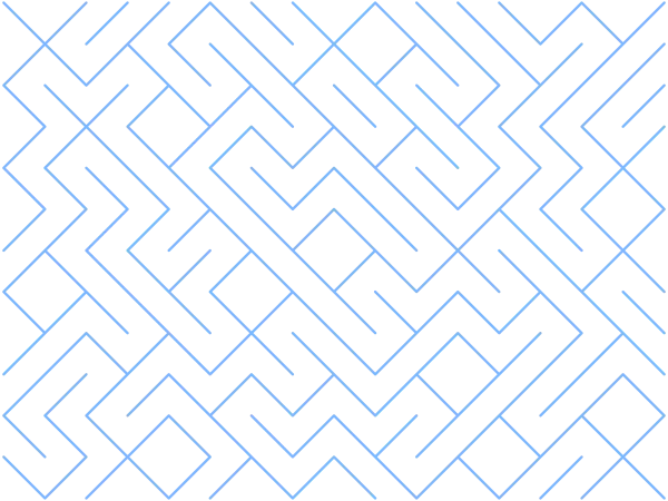 Truchet Tile Grid example: Truchet Diagonals Random 16x12