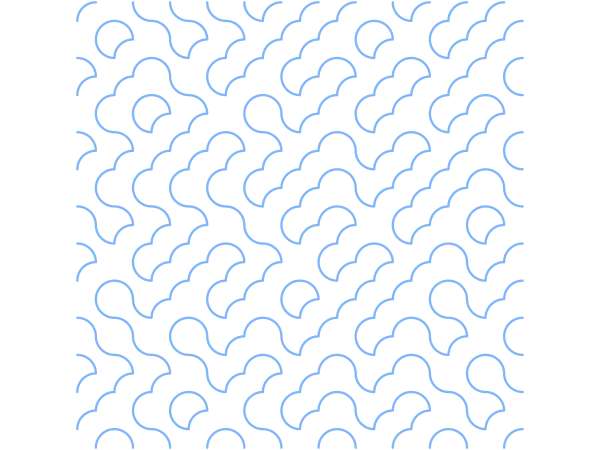 Truchet Tile Grid example: Truchet Quarter Arcs Random 12x12